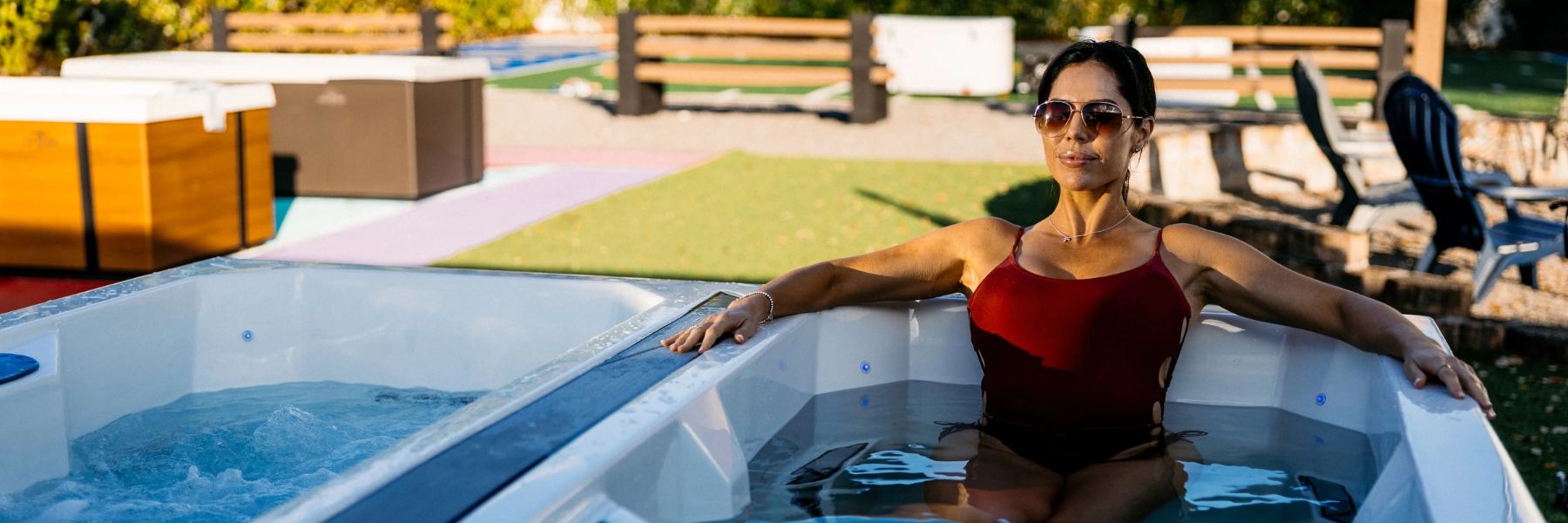 Ice bath tub filtration equipment used to maintain clean water