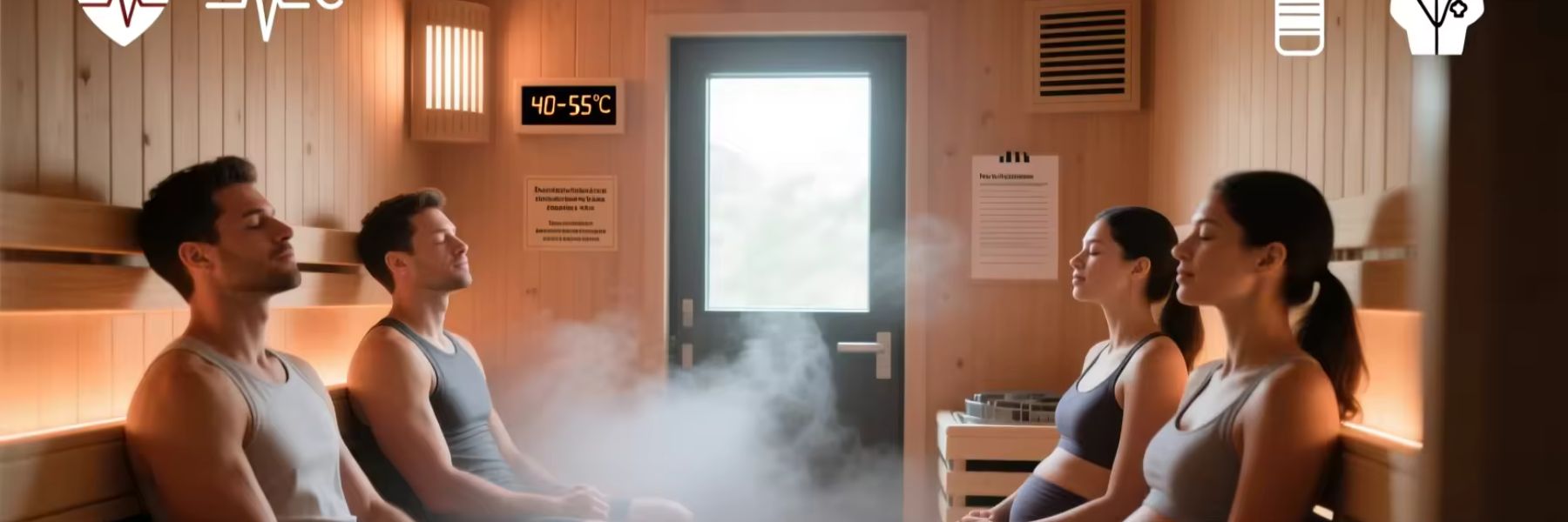 Woman relaxing in infrared sauna cabin, highlighting safe daily use and consistent wellness routine