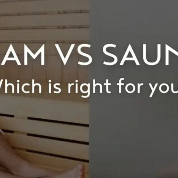 Steam vs sauna comparison showing humid steam room and dry heat sauna for relaxation and wellness benefits