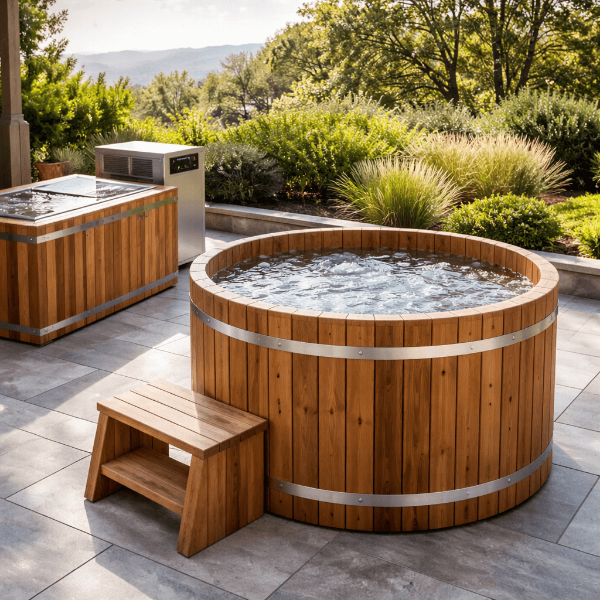 Wooden Ice Bath