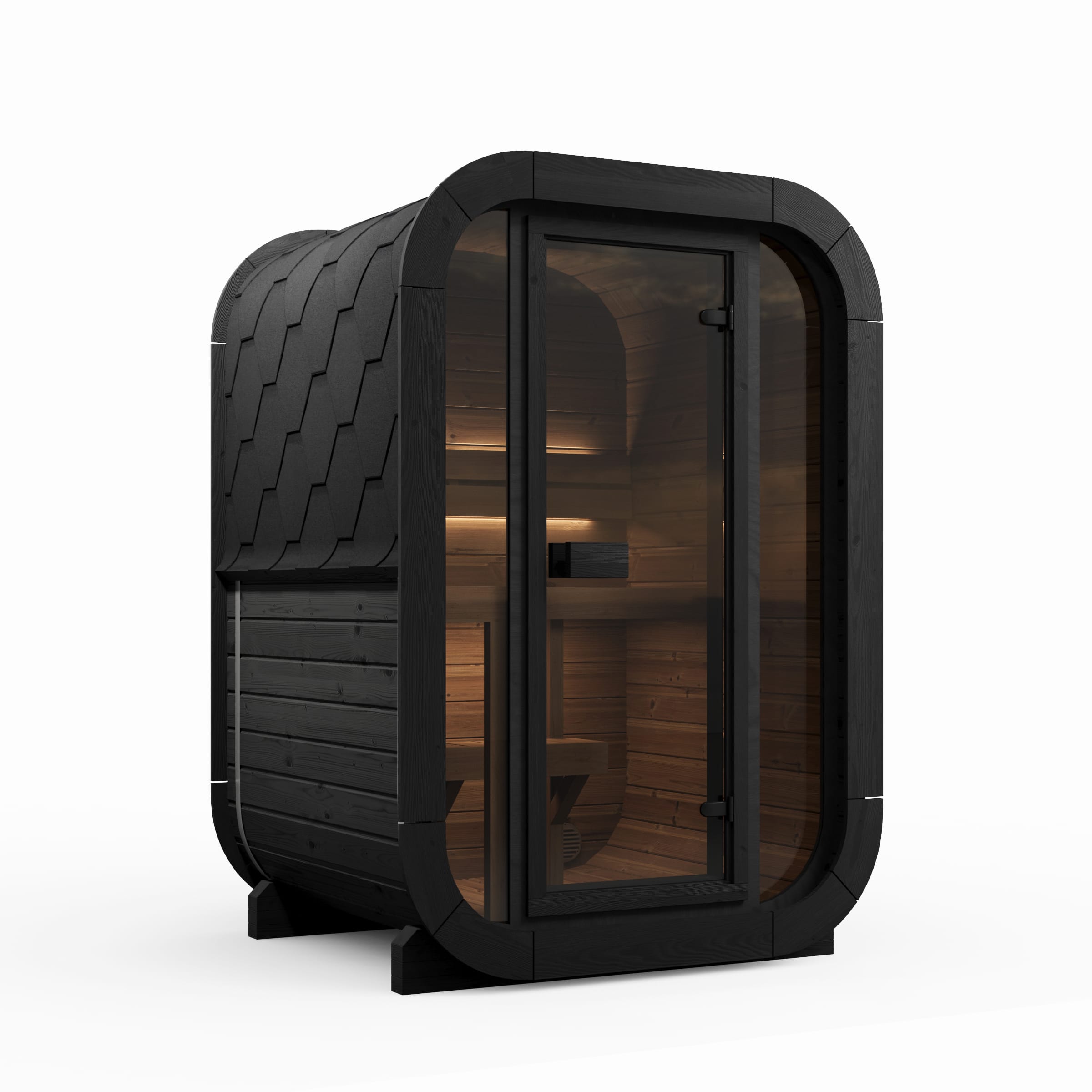 SaunaLife Model CL3GB — black SaunaShield paint finish