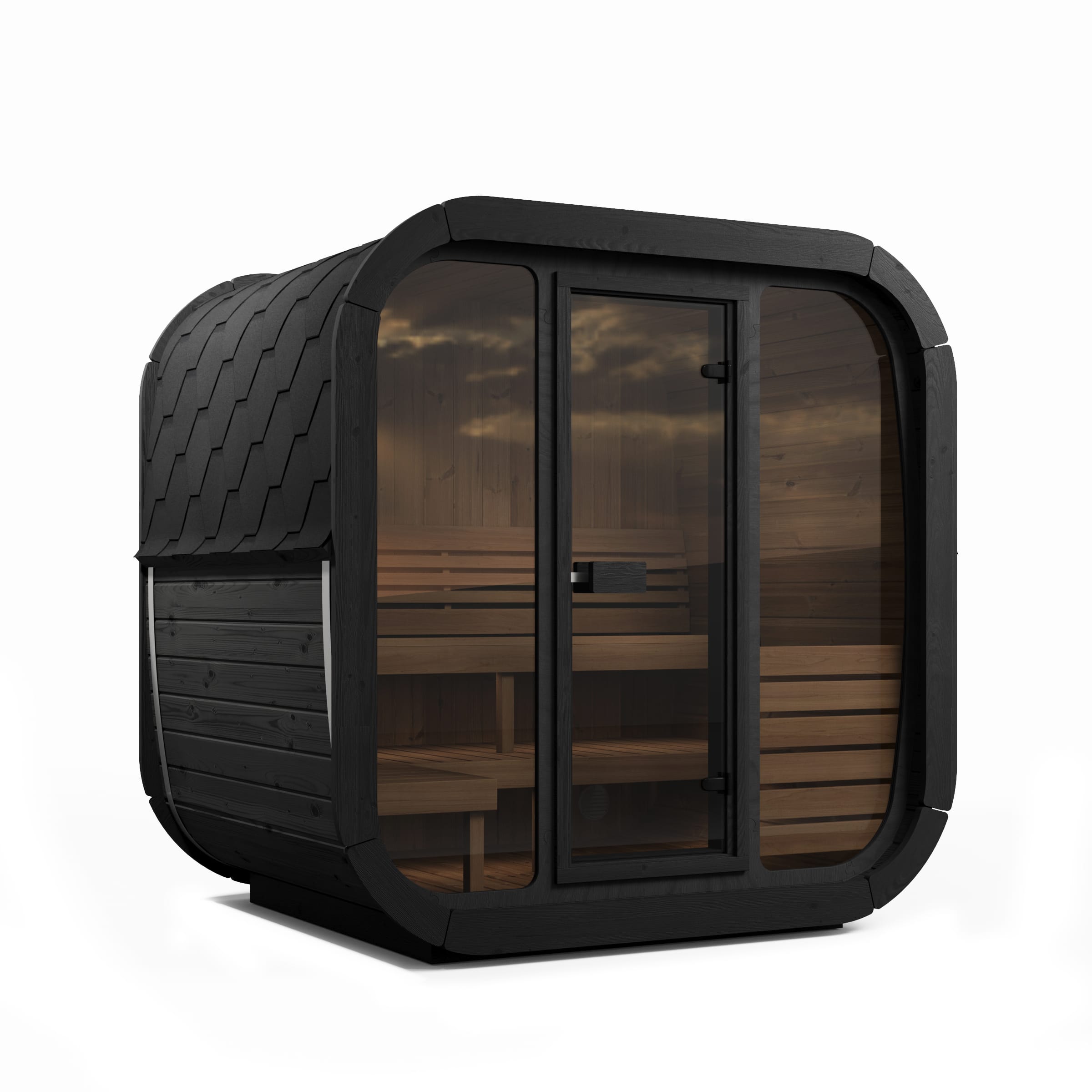 SaunaLife Model CL5GB — black SaunaShield paint finish