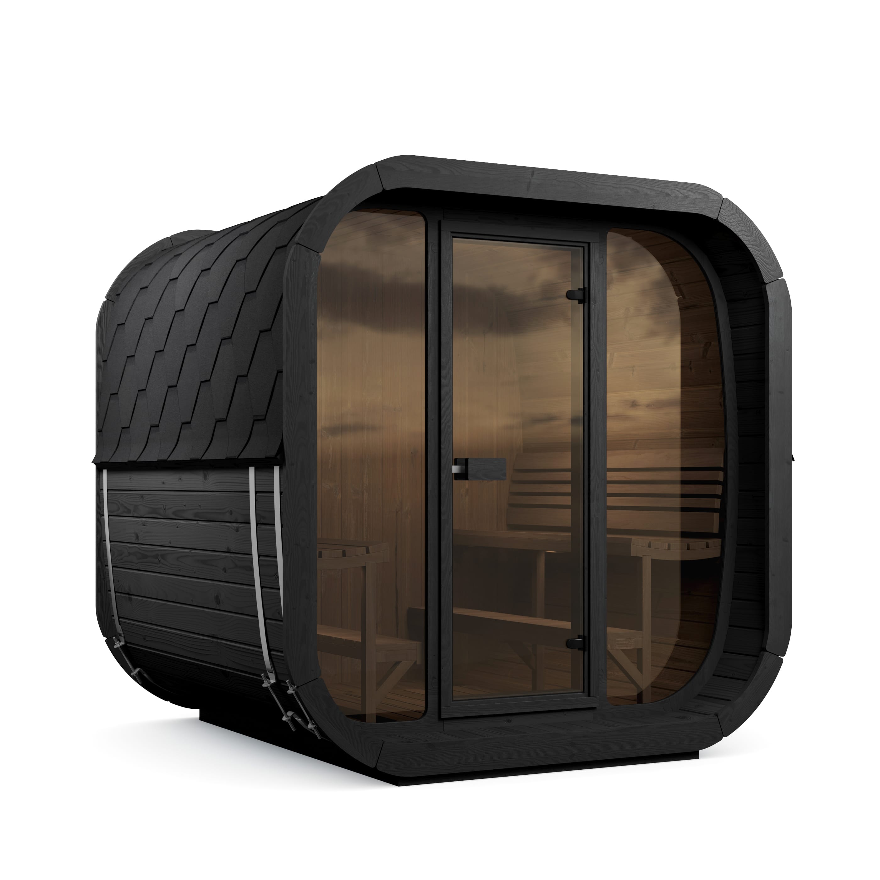 SaunaLife Model CL7GB — black SaunaShield paint finish