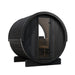 SaunaLife Model E7WB — black SaunaShield paint finish