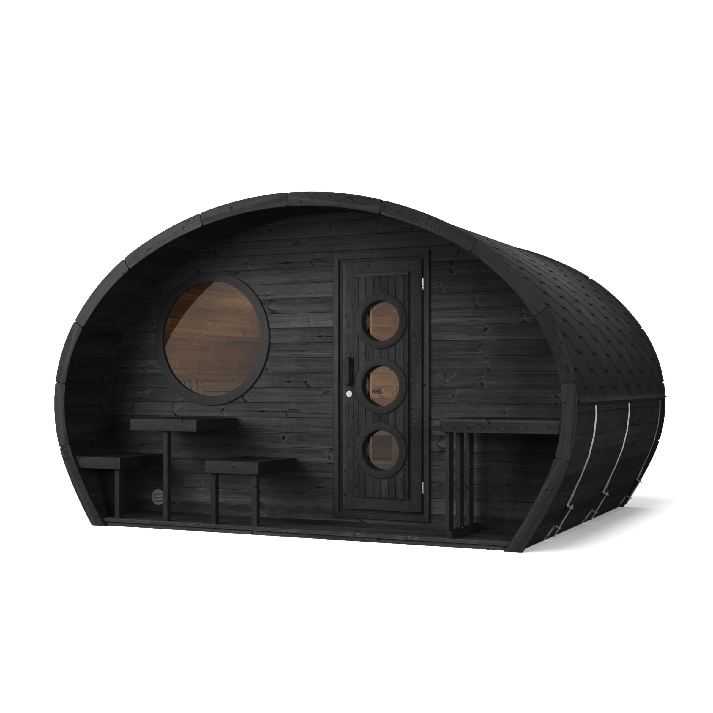 SaunaLife Model G11B — black SaunaShield paint finish
