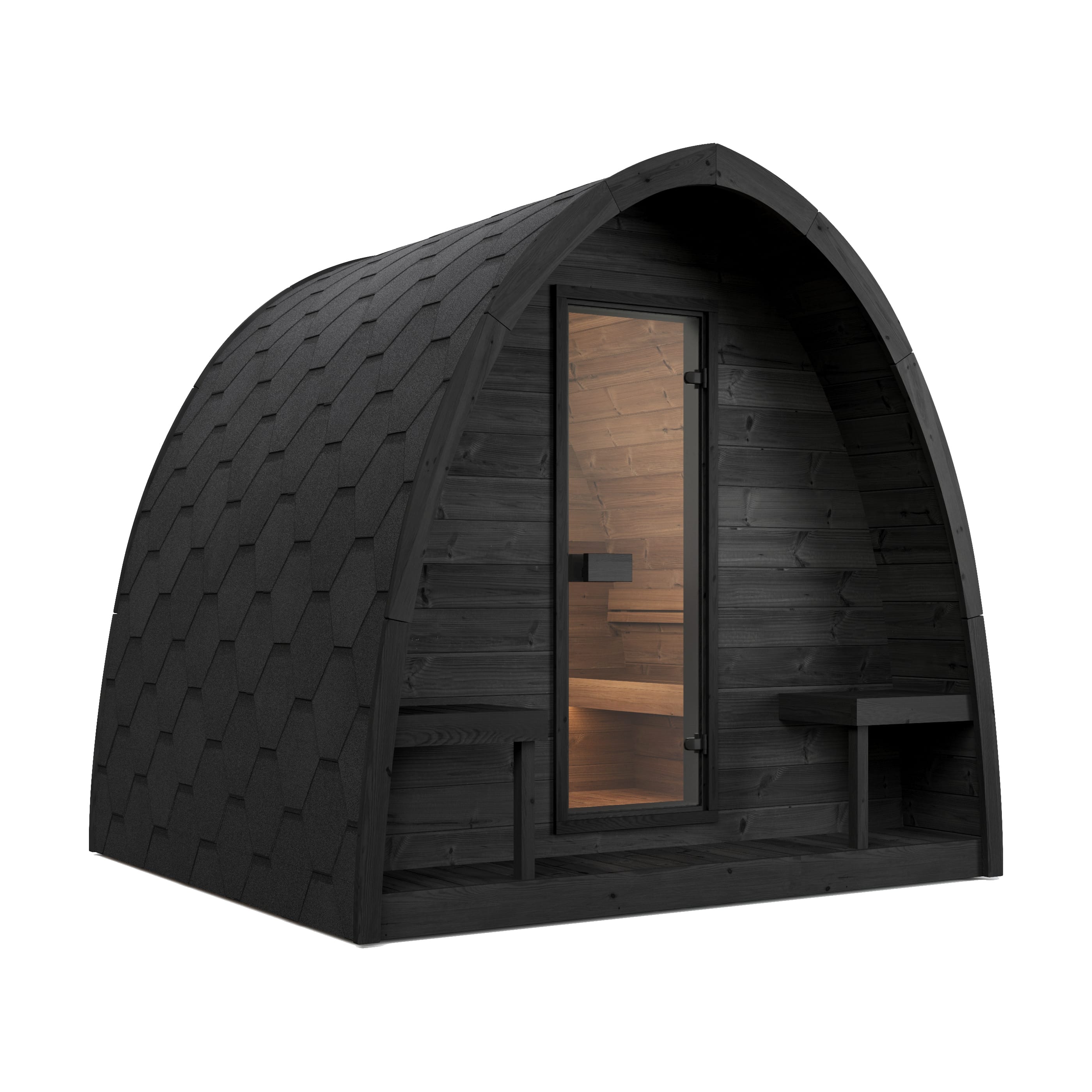 SaunaLife Model G3B — black SaunaShield paint finish