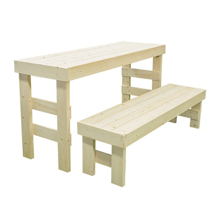 SaunaLife SaunaTrekker folding cedar bench