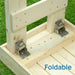 SaunaLife SaunaTrekker folding cedar bench