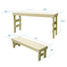 SaunaLife SaunaTrekker folding cedar bench