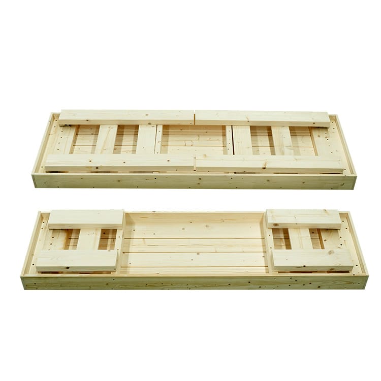 SaunaLife SaunaTrekker folding cedar bench