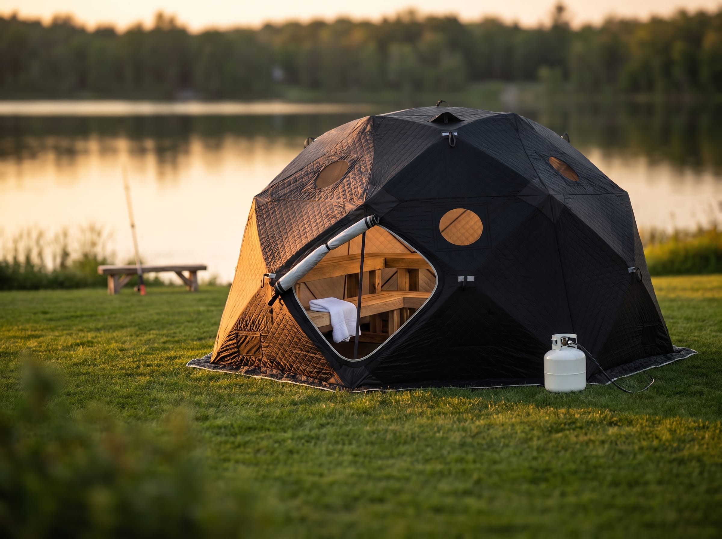 SaunaLife SaunaTrekker XL portable insulated sauna tent