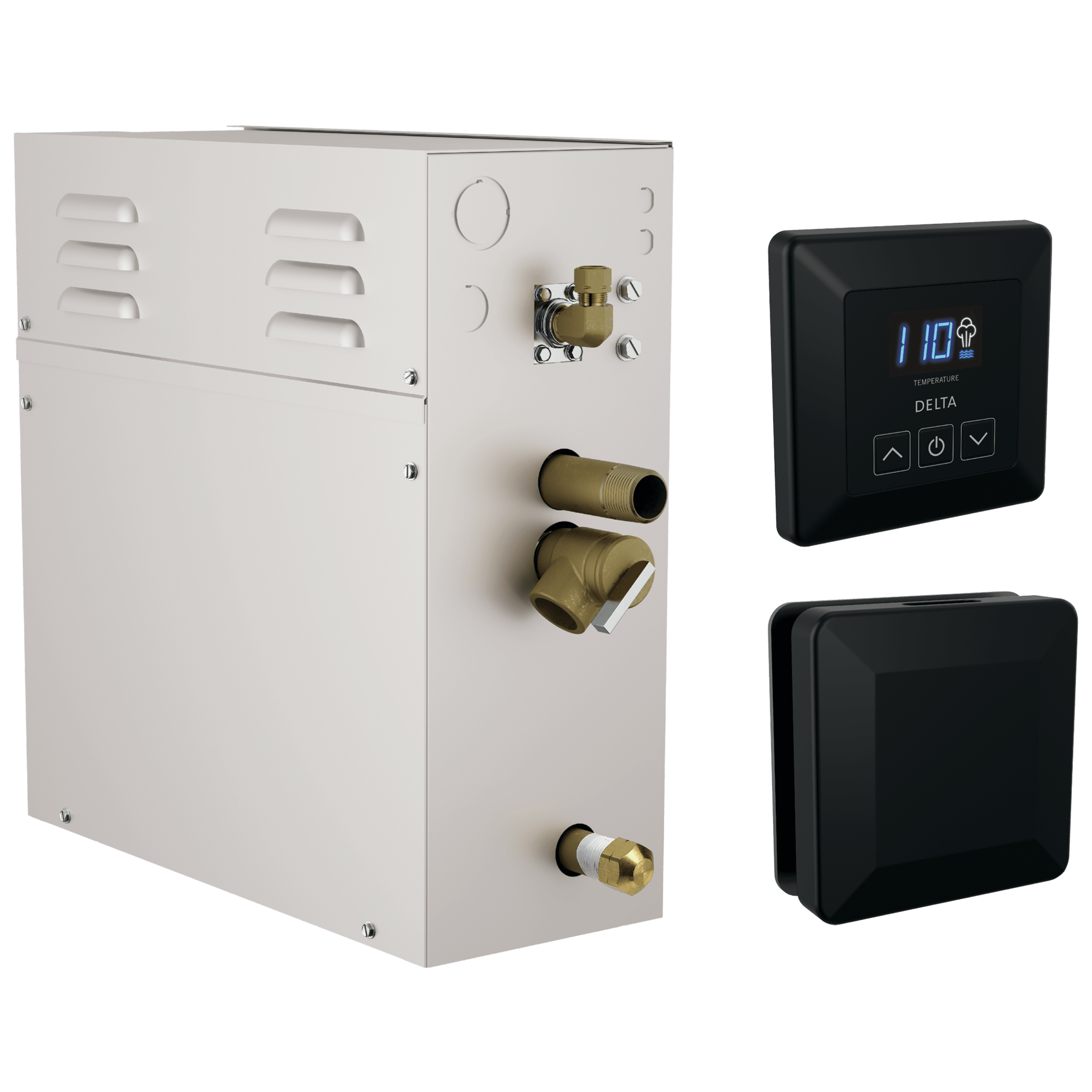 Delta SimpleSteam™ Kit Lumicoat Chrome - 6kW