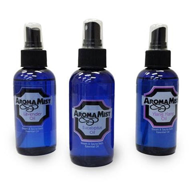 AromaMist Essential Oils 3 Pack, Eucalyptus, Lavender & Ylang Ylang, 4oz bottles