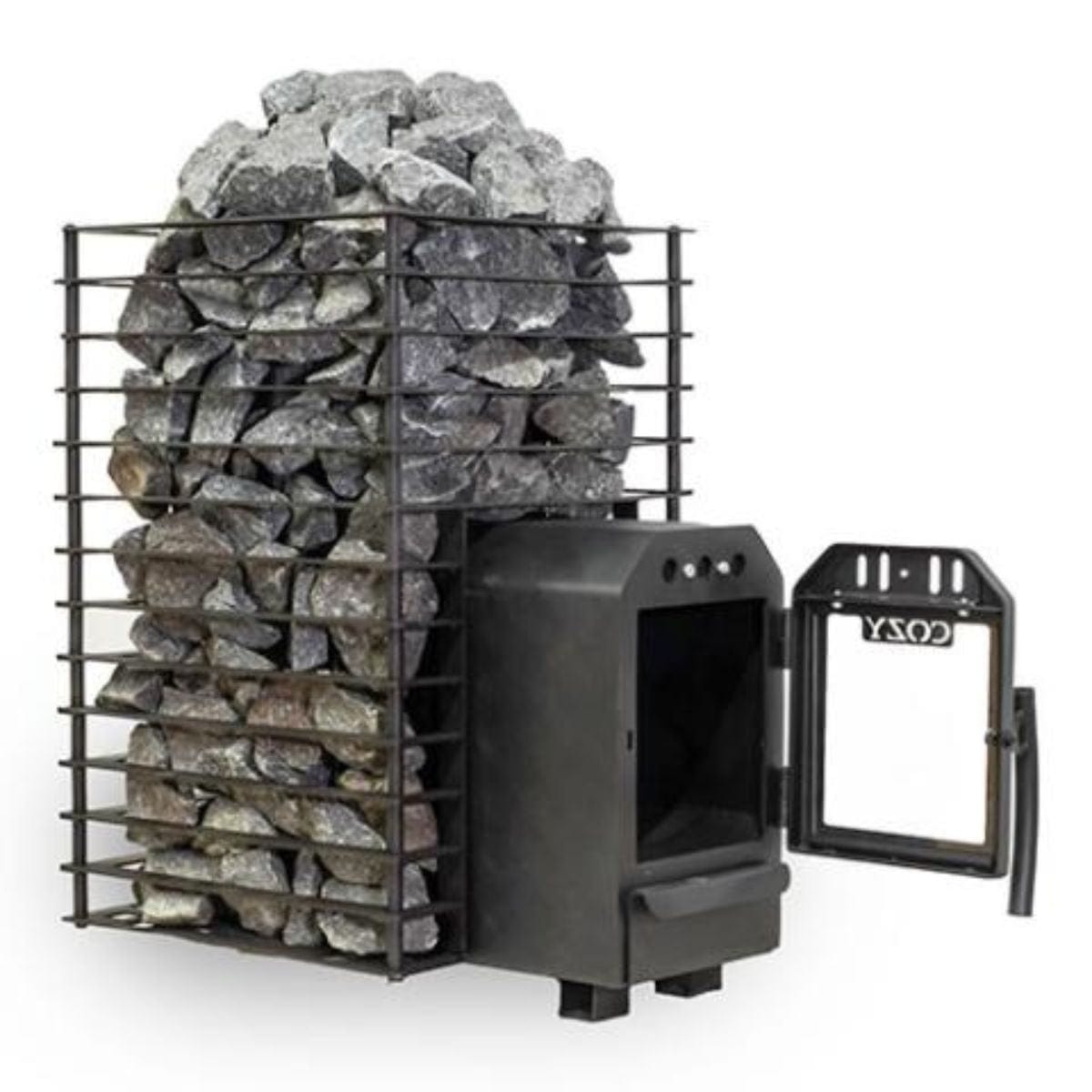 Cozy Heat 12kw Quattro Thru-Wall Wood Burning Sauna Stove