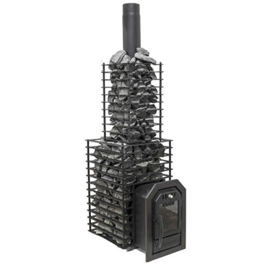 Stainless Steel Black Chimney Cover with Stones