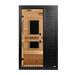 Golden Designs Dynamic Veneto 1-2 Person Low EMF FAR Infrared Sauna in black, front view