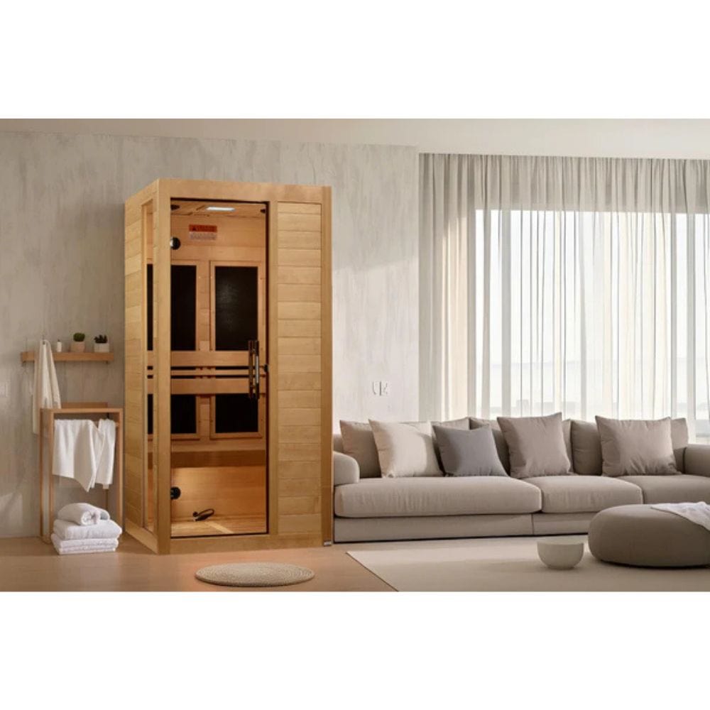 Golden Designs Dynamic Veneto 1-2 Person Low EMF FAR IR Sauna