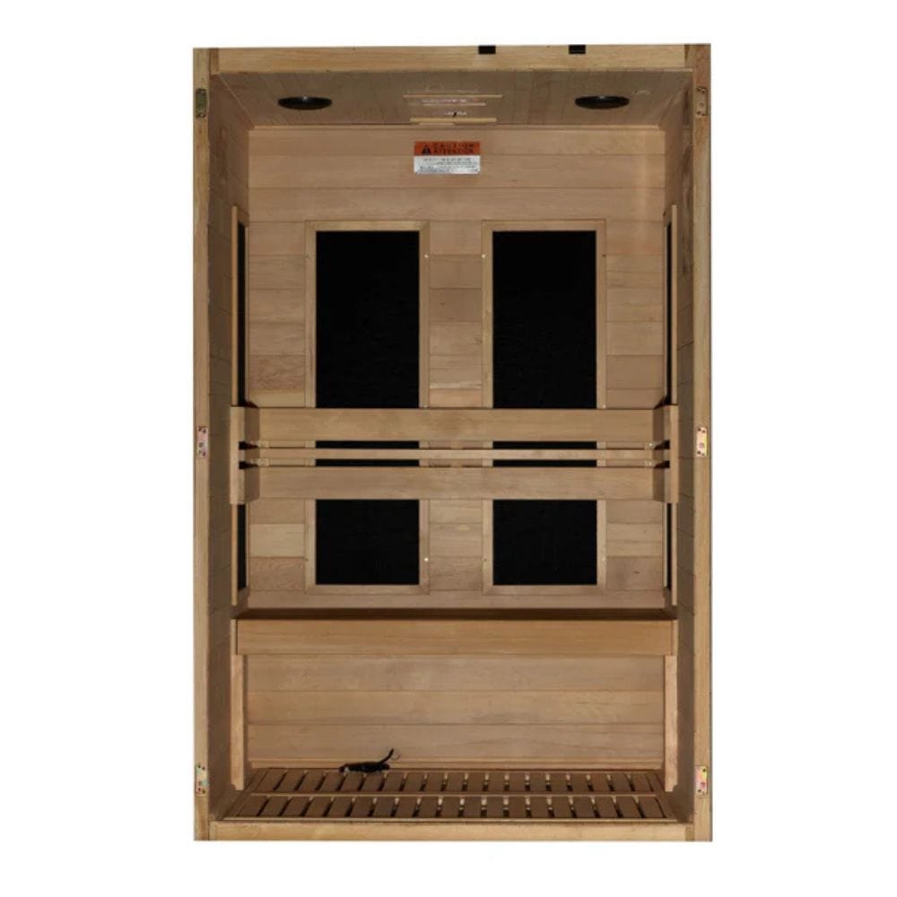Golden Designs Dynamic Lucca 2 Person Low EMF FAR IR Sauna