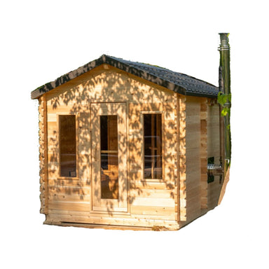 The Dundalk CT Georgian Electrically Heated Cabin Sauna with Changeroom