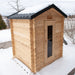 The Granby Cabin Sauna is another model in the Canadian Timber Collection manufactured with Eastern White Cedar