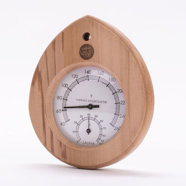 The Dundalk LeisureCraft cedar sauna thermometer is made for your indoor or outdoor saunas