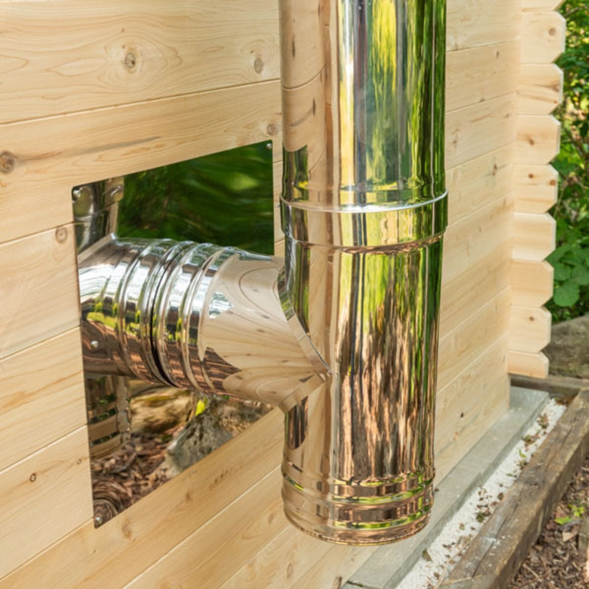 Its cabin shape fits in well with all cottages and homes and comes in kit form