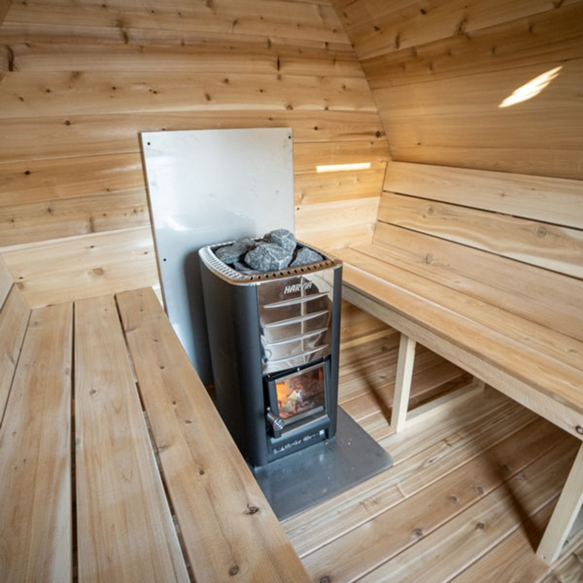 This easy to assembly kit is an electric sauna heater