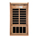 The Dynamic Avila 1-2 Person Ultra Low EMF FAR Infrared Sauna is built with interior LED control panel.