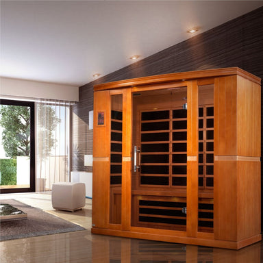 The Dynamic Bergamo Infrared sauna has 8 Carbon Low EMF Heat Emitters.