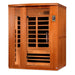 The Dynamic Lugano Edition infrared sauna has a 3-person capacity. 