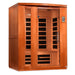 The Dynamic Lugano Edition infrared sauna has a 3-person capacity. 