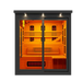 Golden Designs Monaco 6-Person Full Spectrum PureTech™ Near Zero EMF FAR Infrared Sauna, front view