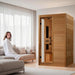 Dynamic Saunas are constructed of environmentally-friendly Canadian Hemlock wood planks