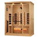 Oversize interior chromotherapy lighting system with red light therapy feature