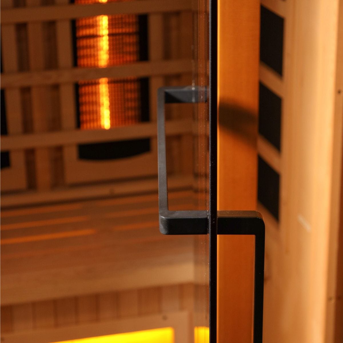 Bronze privacy tempered glass door