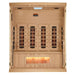Oversize interior chromotherapy lighting system with red light therapy feature