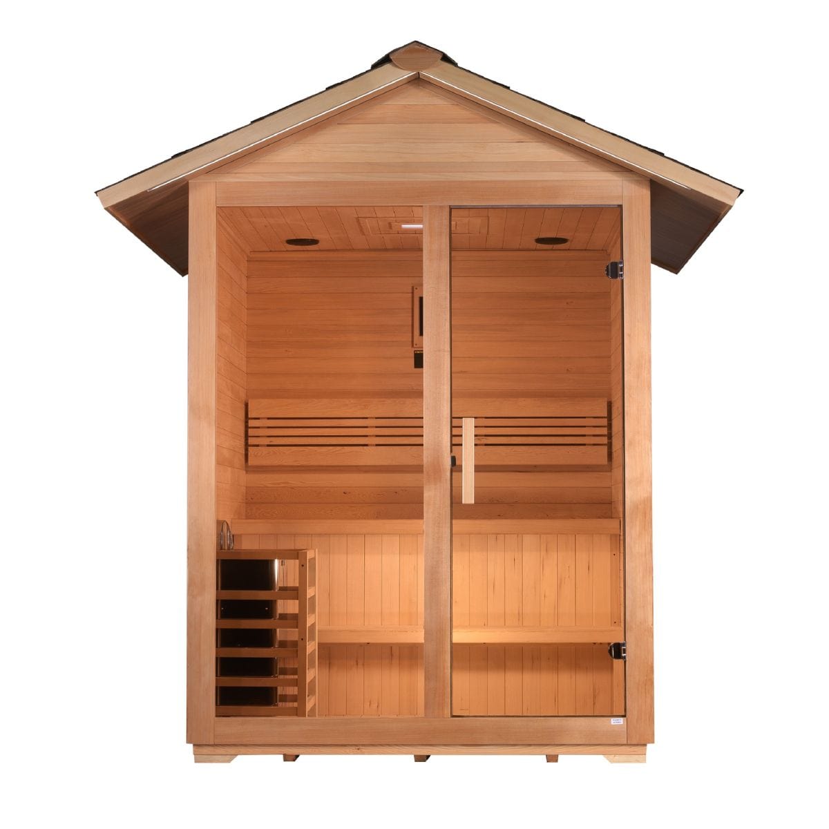 100% Natural Reforested Canadian Hemlock with Water Proof Stain on the Exterior