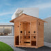 With exterior front overhang accent lighting