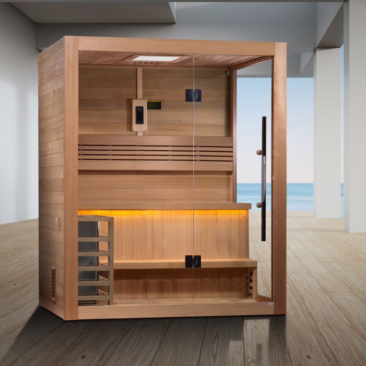 100% Natural Canadian Red Cedar Wood Interior / Canadian Hemlock Wood Exterior