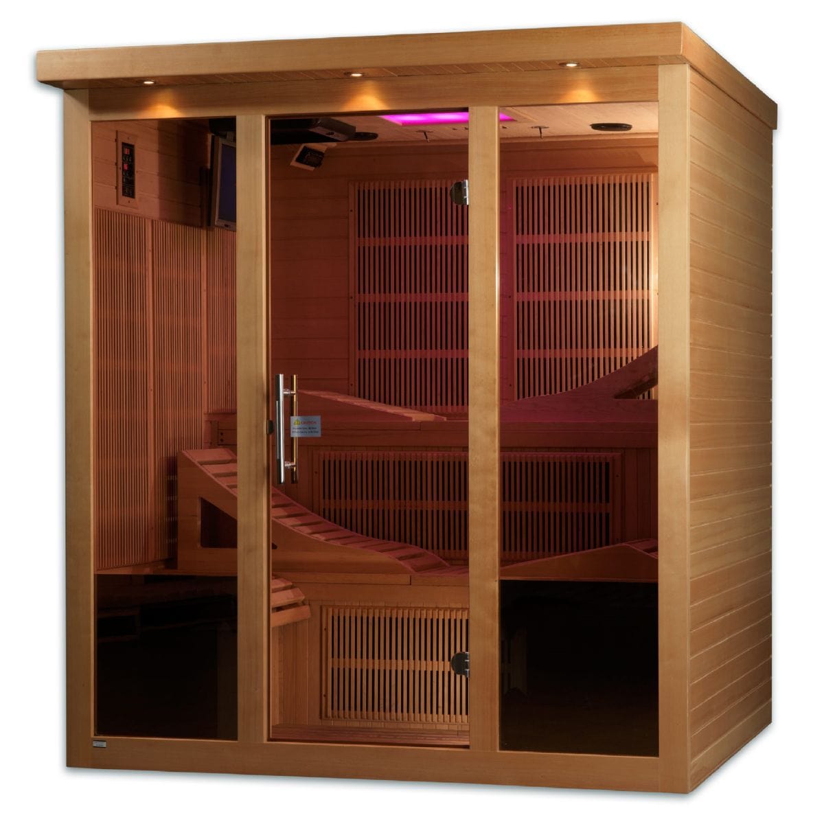 The Golden Designs Monaco 6-person PureTech™ Near Zero EMF FAR Infrared Sauna