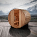 It is the perfect sauna to create your outdoor paradise