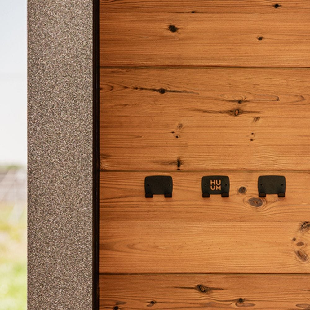 HUUM OVO Sauna Design Black Towel Hook Set