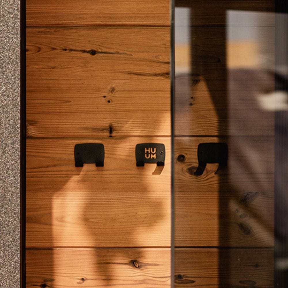 HUUM OVO Sauna Design Black Towel Hook Set