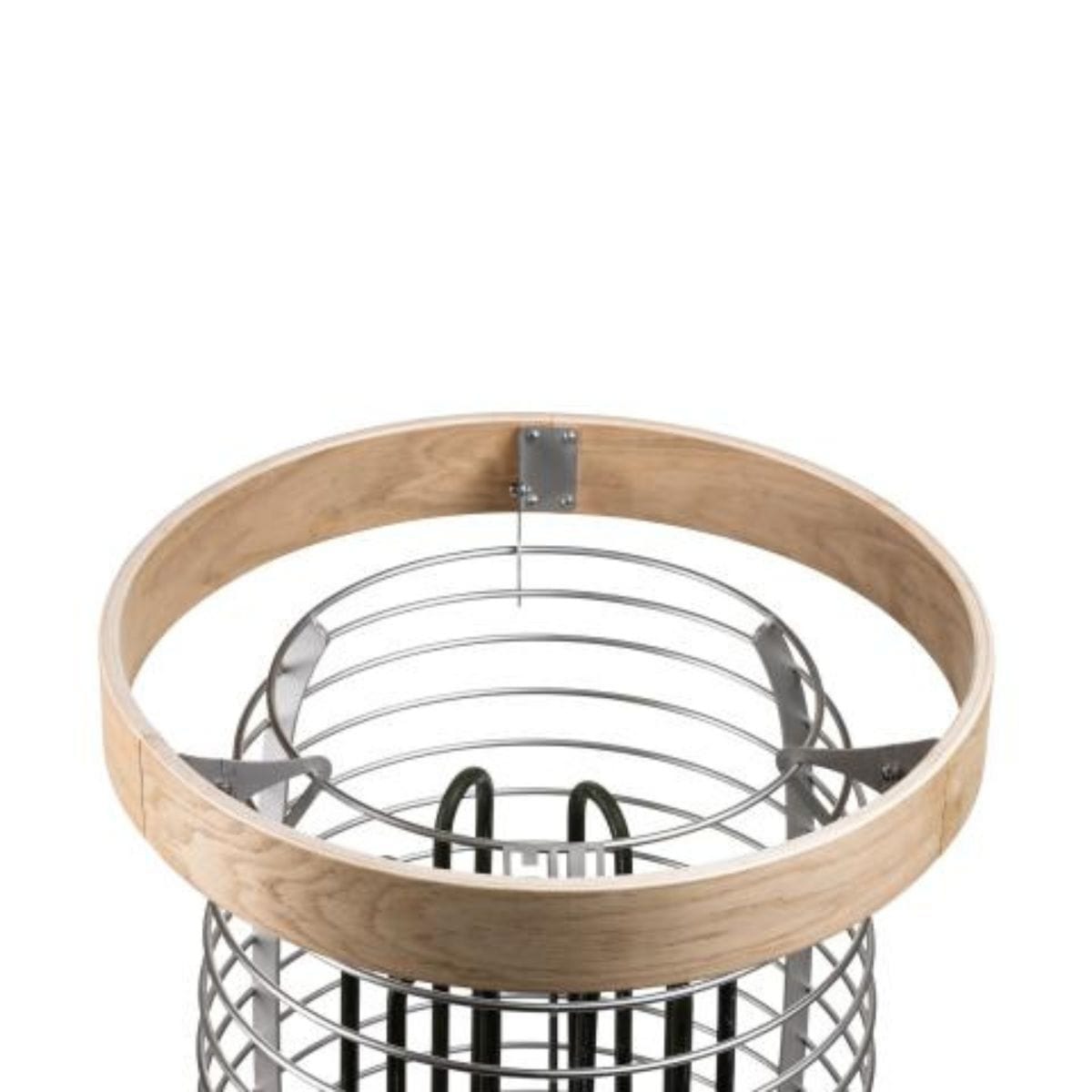 Stainless steel supports for attaching to the heater