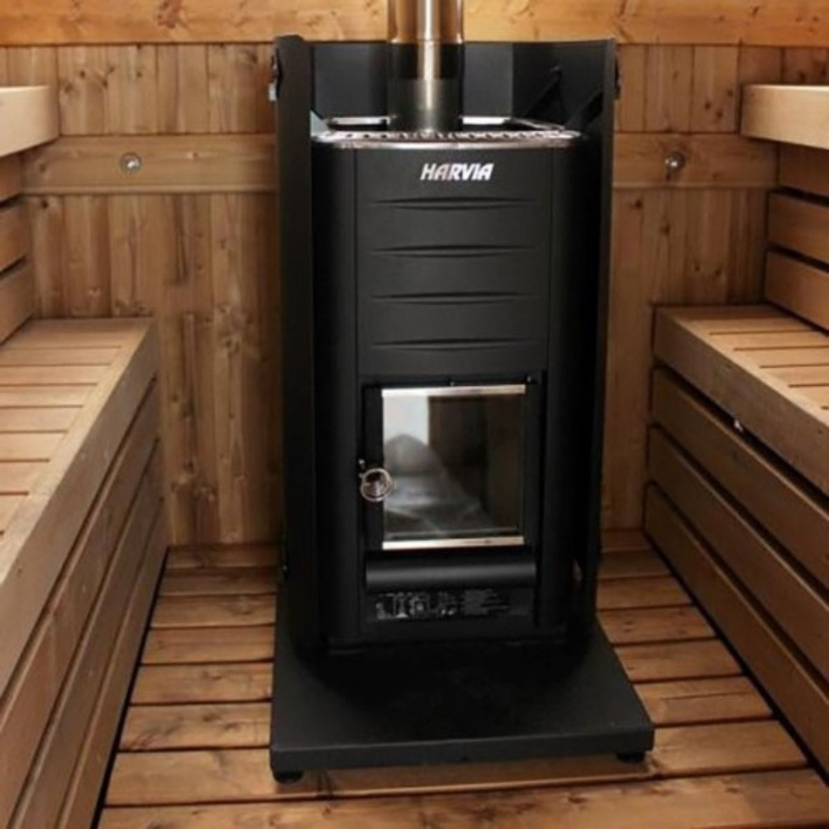 The aluminum-zinc coated steel is painted black and is perfect for maximizing your sauna floor's lifespan
