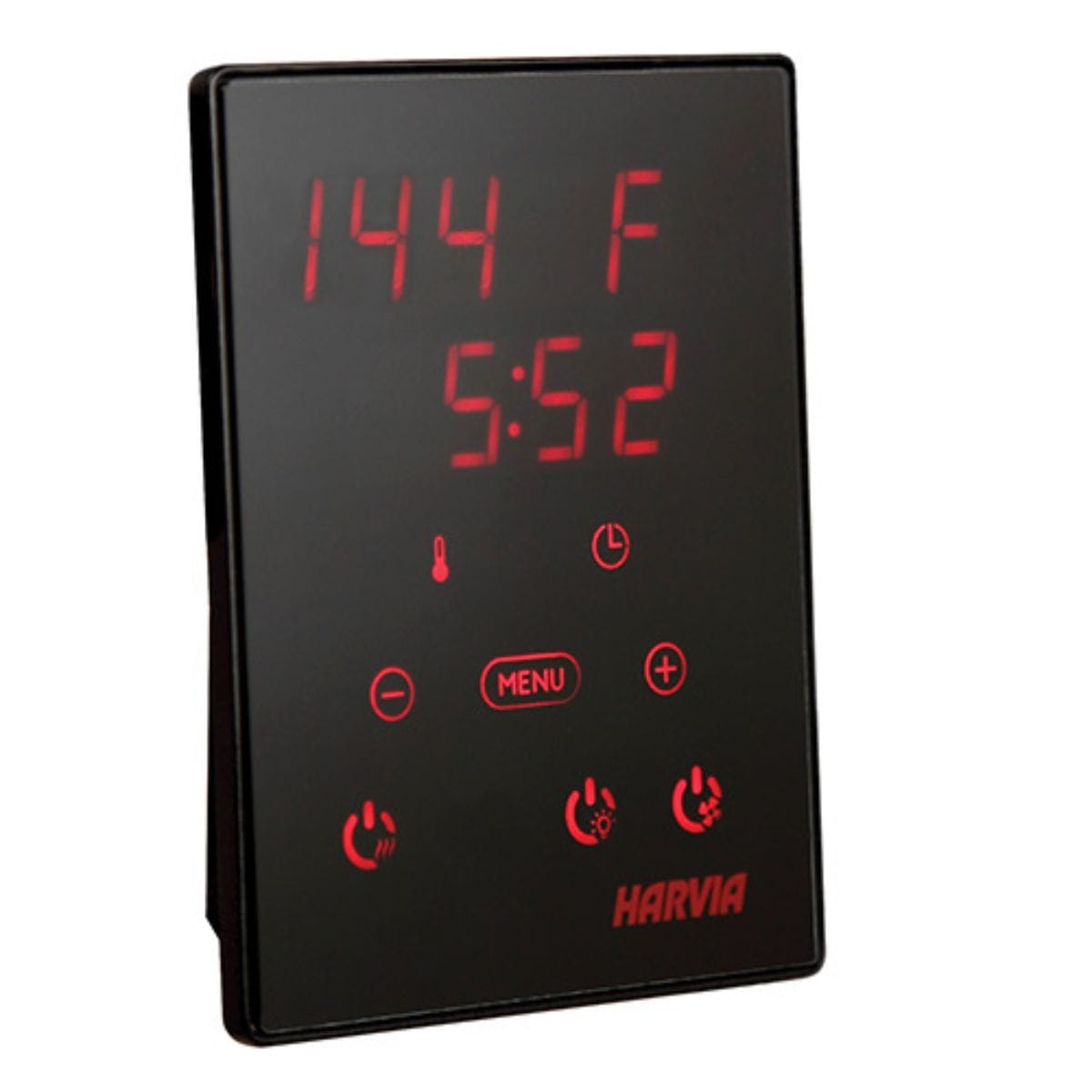 Harvia Xenio CX30C-U1-XW is a sauna heater control unit with a touch control panel and Wi-Fi connectivity