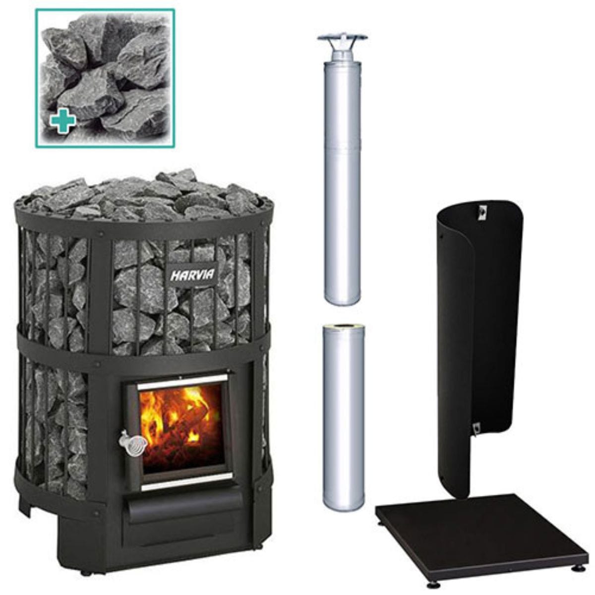 The Harvia Legend 150 SS Sauna Stove Package 