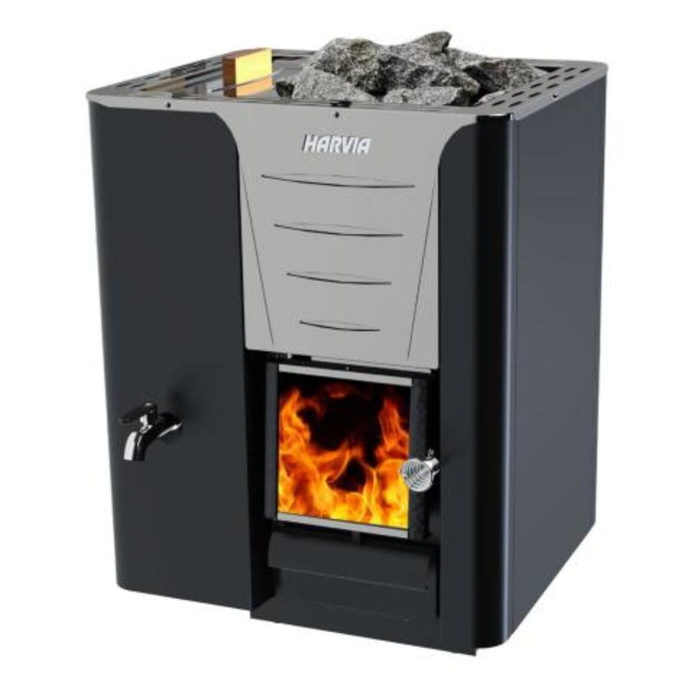 Harvia Pro Series 24.1kW Sauna Wood Stove with Water Tank