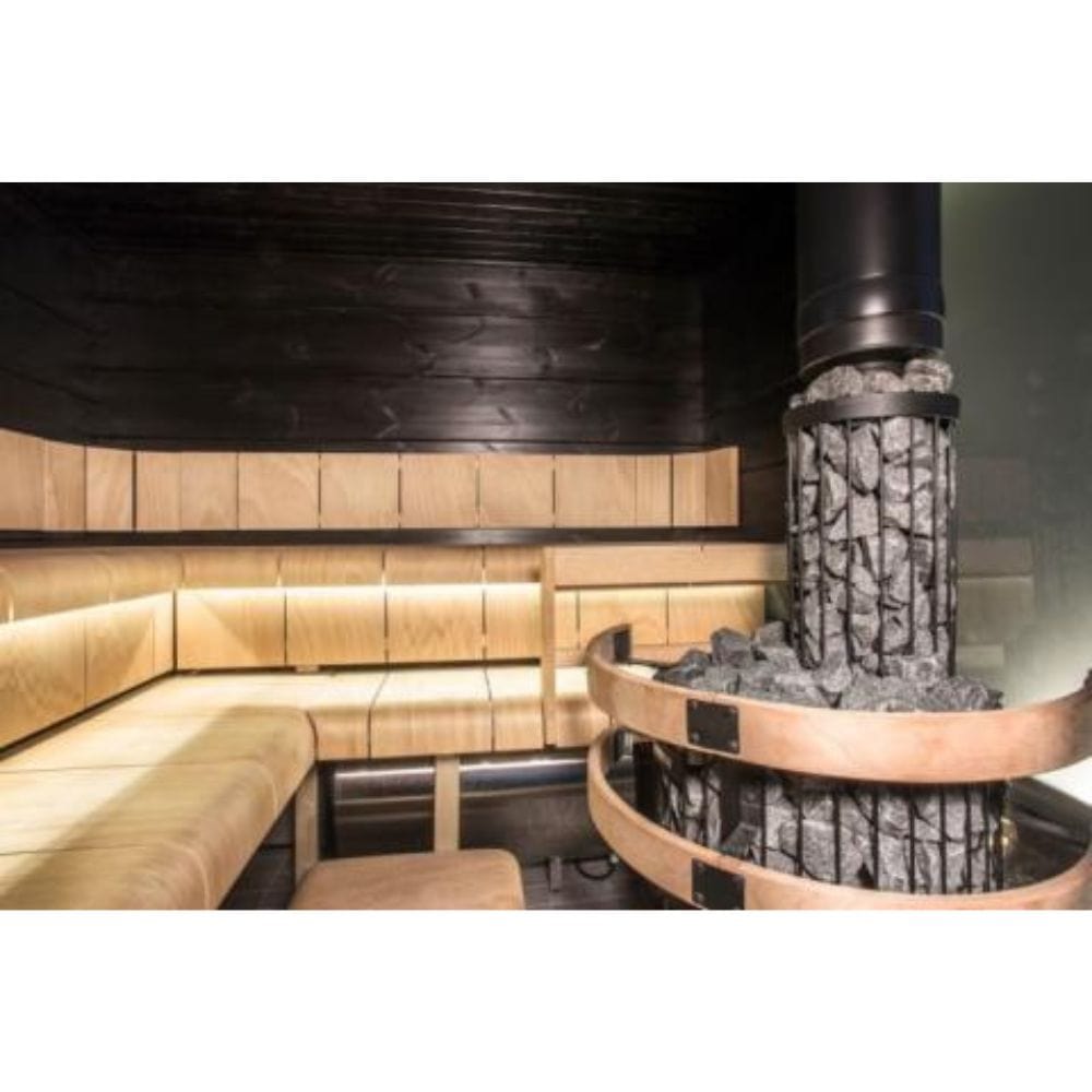 Harvia Smoke Pipe Cover, Legend Series, Black Steel