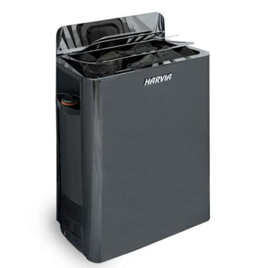 Harvia The Wall Series 8kW Black Stainless Steel Sauna Heater, 240V 1PH